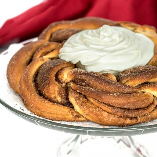 Braided Cinnamon Bread Wreath - Recipe photo by c2king