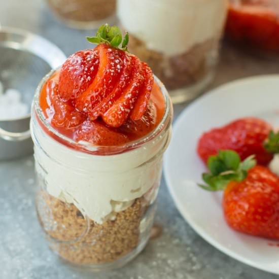 No-Bake Greek Yogurt Cheesecake - Recipe photo by feelgoodfoodie1