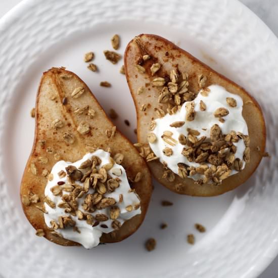 Skinny Baked Pears - Recipe photo by spinach4breakfast