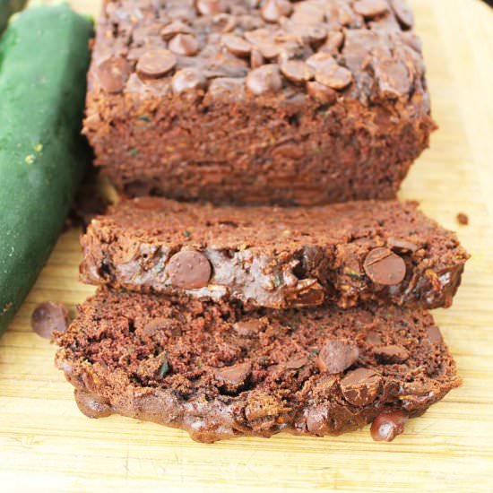 Healthy Chocolate Zucchini Bread - Recipe photo by TheNourishedFamily