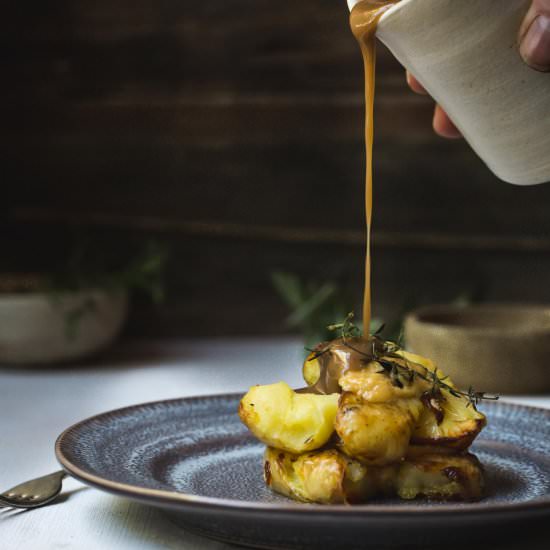 An Epic Vegan Gravy - Recipe photo by My Goodness Kitchen