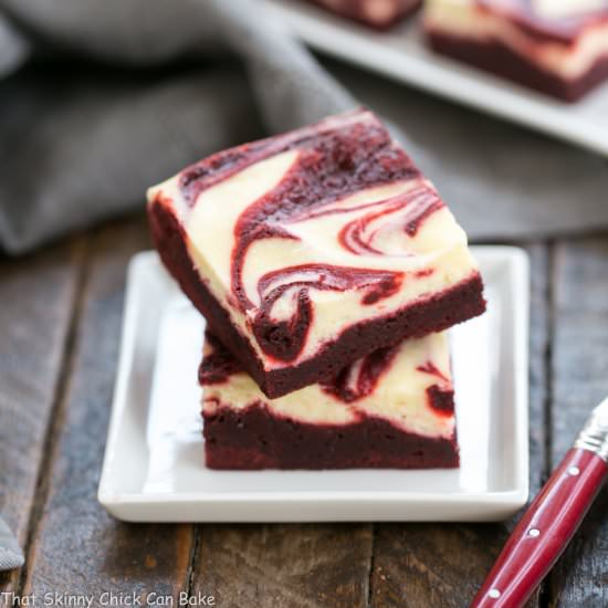 Red Velvet Cheesecake Brownies - Recipe photo by thatskinnychickcanbake