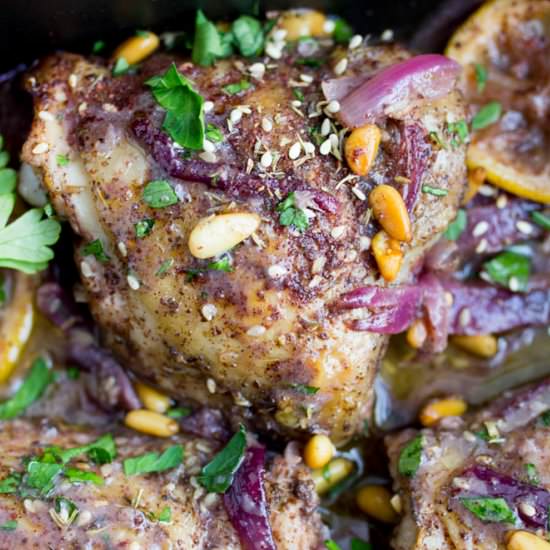 Roast Chicken with Za'atar - Recipe photo by panning the globe