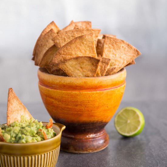 Homemade Baked Tortilla Chips - Recipe photo by dontgobaconmyheart