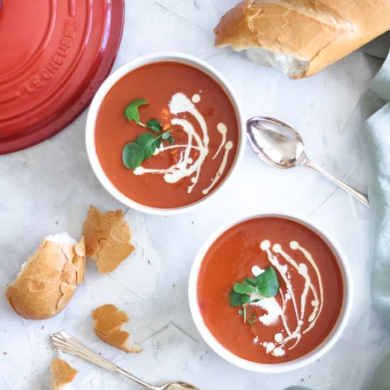 5 Ingredient Tomato Soup - Recipe photo by atasteofwellbeing