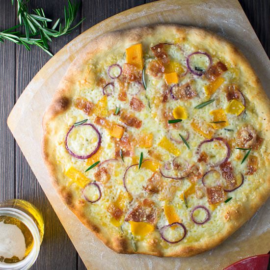 Butternut Squash Pizza - Recipe photo by Kitchen Swagger