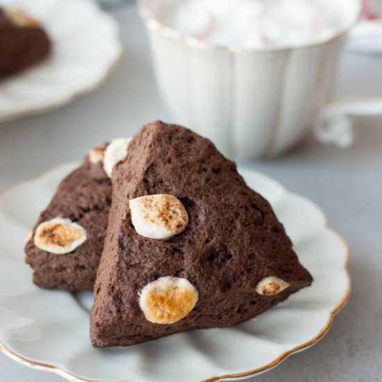 Marshmallow Hot Cocoa Scones - Recipe photo by Miss_Whisk