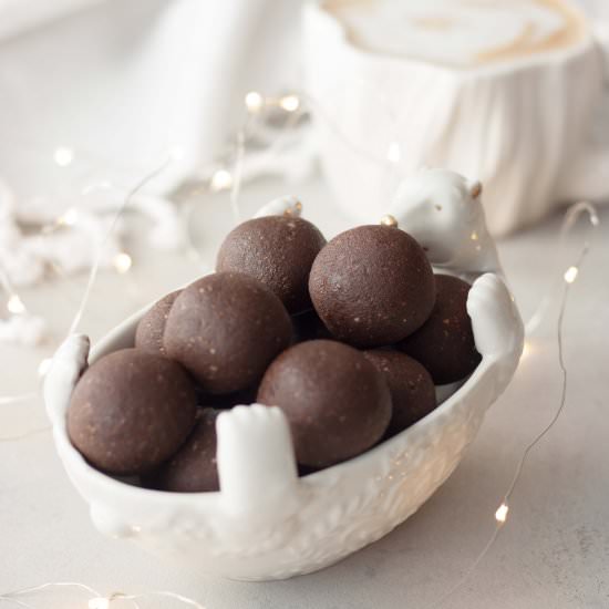 Peppermint Brownie Protein Truffles - Recipe photo by Miss_Whisk