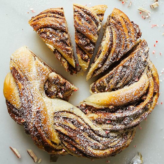 Peppermint Bark Bread - Recipe photo by thewoodandspoon