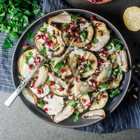 Roasted Eggplant Salad - Recipe photo by forageddish