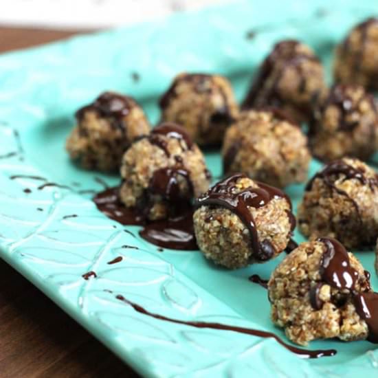 Chocolate Toasted Quinoa Bites - Recipe photo by TheNourishedFamily