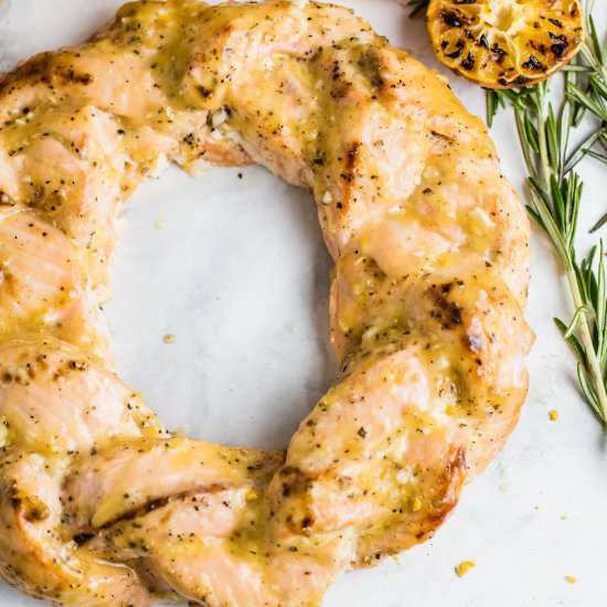 Rosemary Citrus Salmon Plait - Recipe photo by Gastro Senses