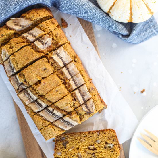 Healthy Pumpkin Banana Bread - Recipe photo by pumpkinandpb