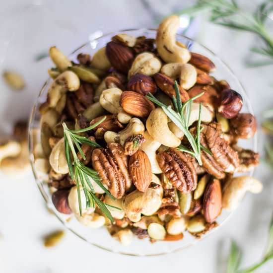Holiday Spiced Mixed Nuts - Recipe photo by SunkissedKitchen