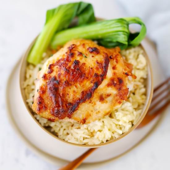 One Tray Hoisin Peanut Chicken - Recipe photo by kidseatbyshanai