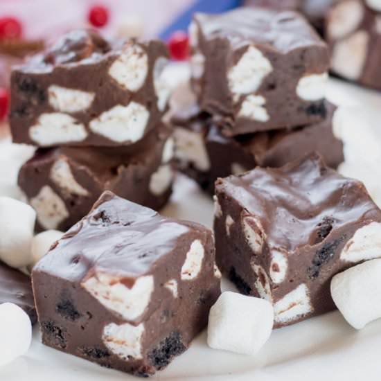 Rocky Road Fudge - Recipe photo by glutenfreemiami