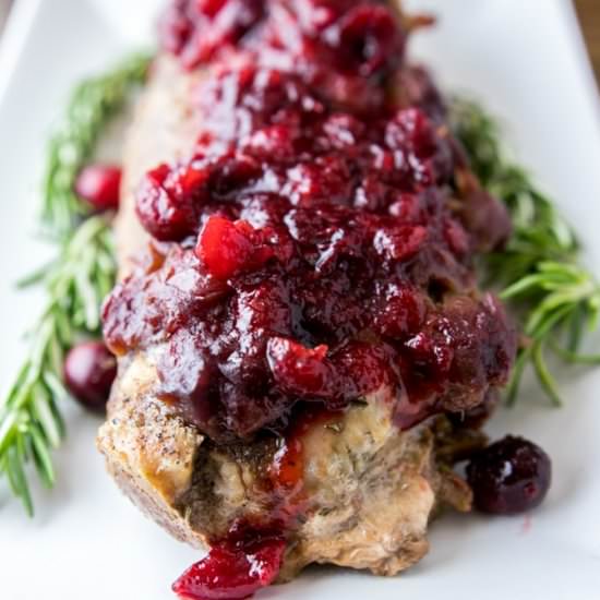 Slow Cooker Cranberry Rosemary Pork - Recipe photo by fithappyfree