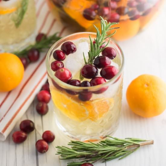 Cranberry Clementine White Sangria - Recipe photo by mindfulavocado