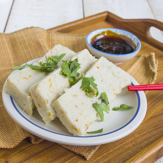 VEGETARIAN RADISH CAKE FROM SCRATCH - Recipe photo by choochoocachew
