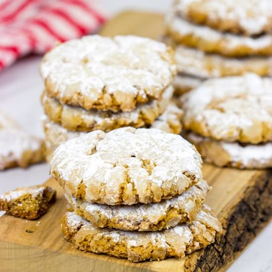 Peanut Butter Crinkle Cookies - Recipe photo by spicedblog