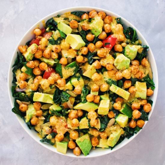 Kale Turmeric Salad - Recipe photo by kalememaybe