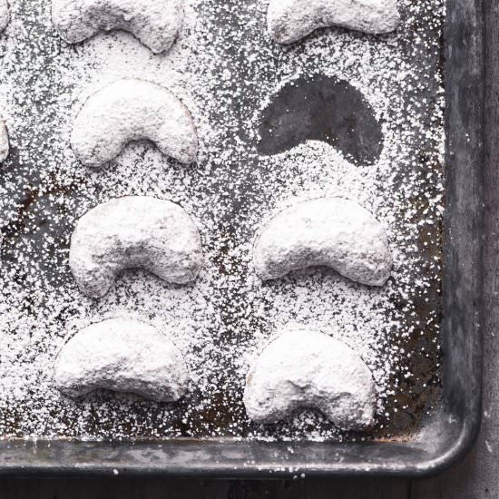 Cardamom Walnut Crescent Cookies - Recipe photo by theviewfromgreatisland