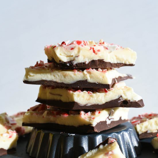 Peppermint Bark - Recipe photo by letseatcakeblog