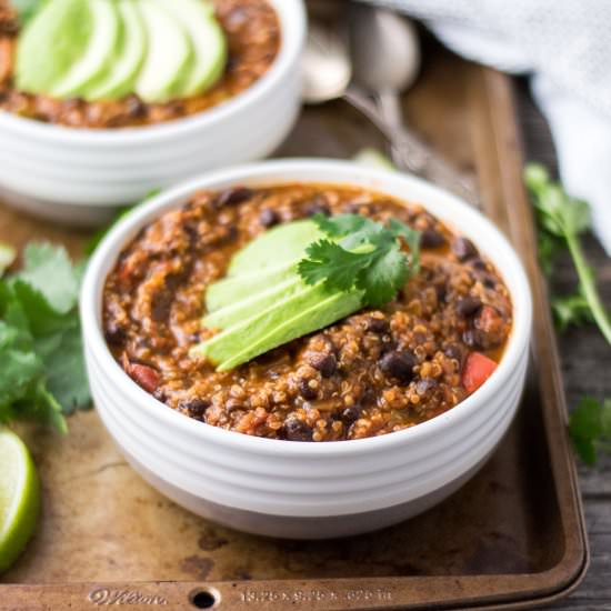 Hearty Vegan Chili - Recipe photo by thehungrywaitress