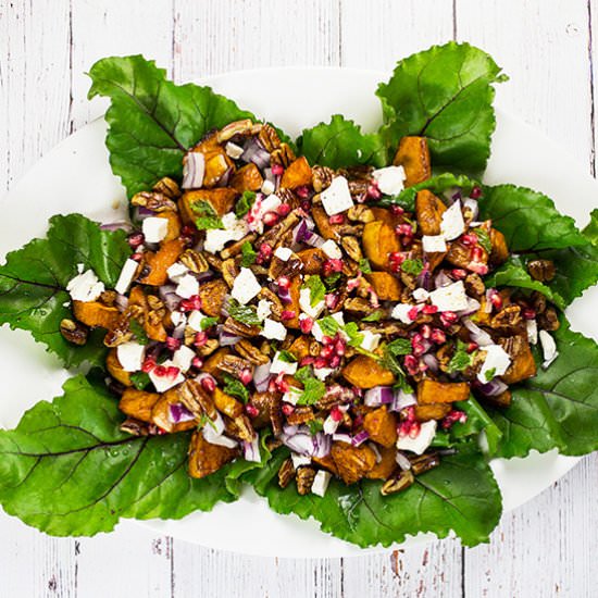 Sweet Potato Salad with Pomegranate - Recipe photo by lovefoodnourish