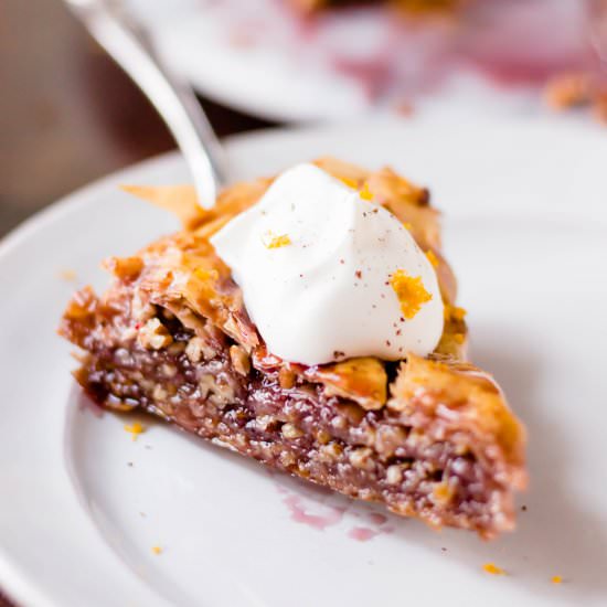 Spiced Wine Baklava Pie - Recipe photo by b. sweet