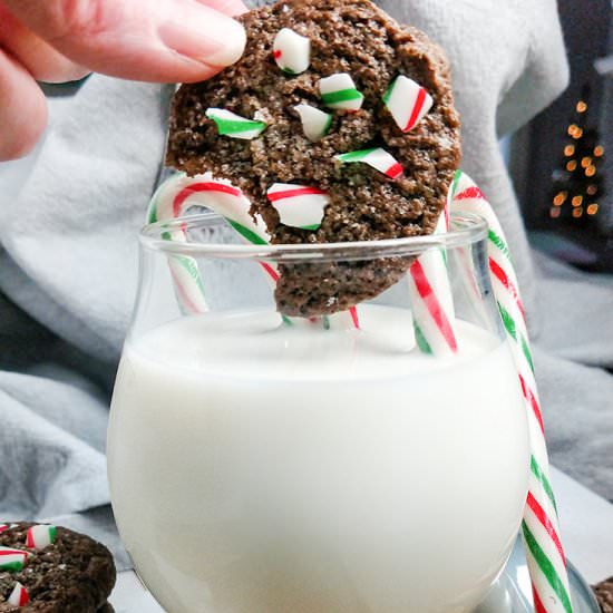Christmas Cookies With Candy Canes - Recipe photo by On The Go Bites