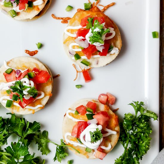 Bite Size Chicken Tacos Appetizers - Recipe photo by On The Go Bites