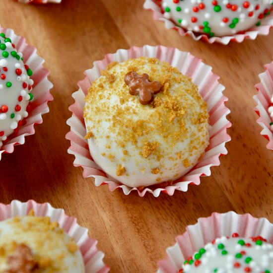 No-Bake Gingerbread Cookie Balls - Recipe photo by justataste