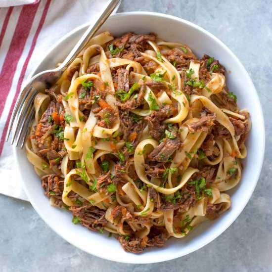 Slow Cooker Beef Ragu - Recipe photo by simplywhisked