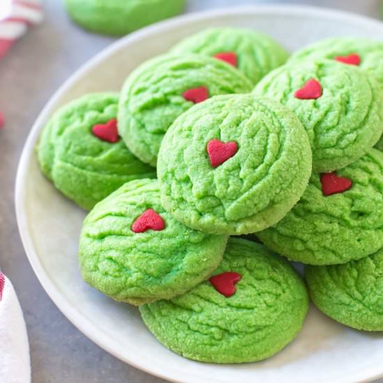 Dairy Free Grinch Cookies - Recipe photo by simplywhisked