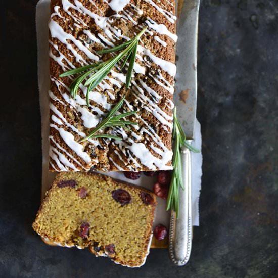 Christmas Morning Cornbread Loaf - Recipe photo by AnEdibleMosaic