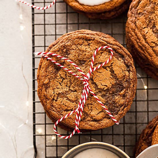 Giant Ginger Cookies with Icing - Recipe photo by theliveinkitchen