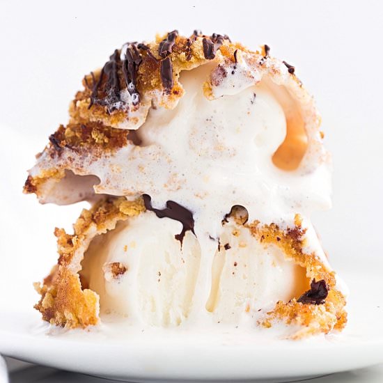 Deep Fried Ice Cream - Recipe photo by trufflesandtrends