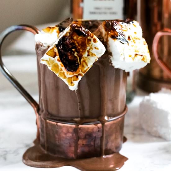 Spiked Hot Chocolate - Recipe photo by Baked Ambrosia