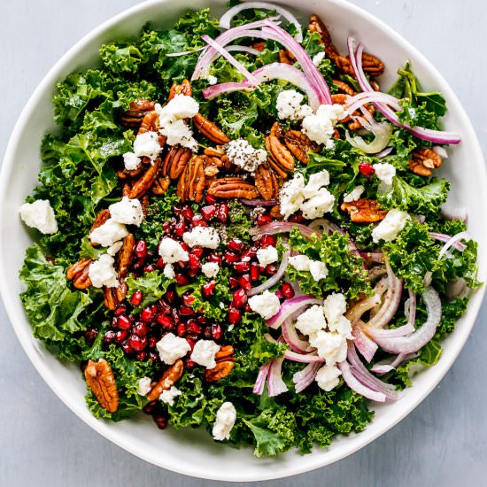 Kale Salad Recipe - Recipe photo by MunchkinTime