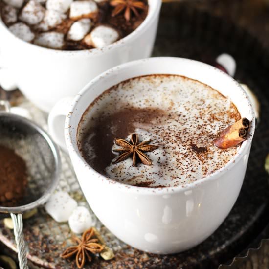 Vanilla Chai Hot Chocolate - Recipe photo by Modern Farmhouse Eats