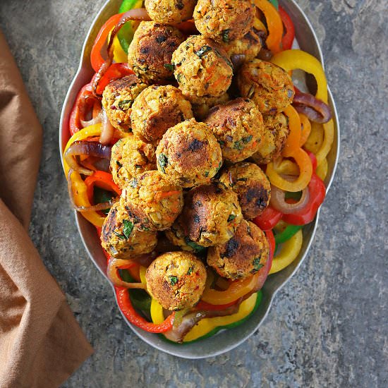 Meatless Veggie Balls 4 Vegetarians - Recipe photo by SavorySpin