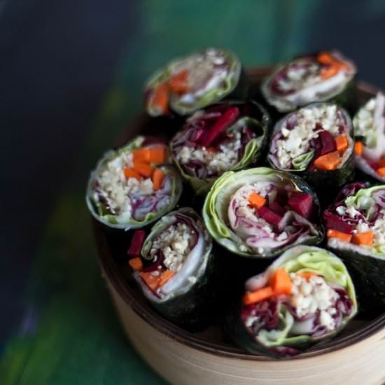 Raw Vegetable Maki Wrapped in Nori - Recipe photo by fotofeedme