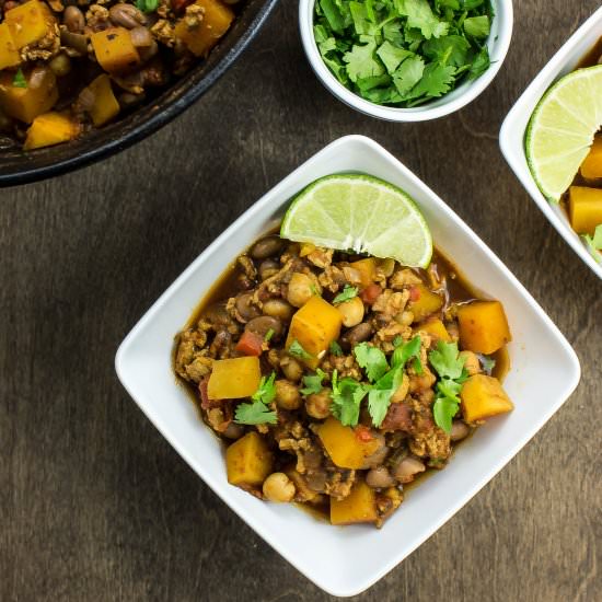Turkey Bean Chili - Recipe photo by Bites of Flavor