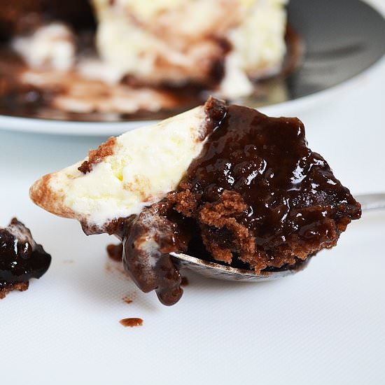 Chocolate Self-Saucing Pudding - Recipe photo by lightscamerabake