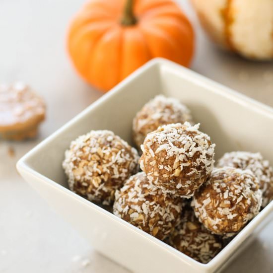 Pumpkin Peanut Butter Energy Balls - Recipe photo by pumpkinandpb