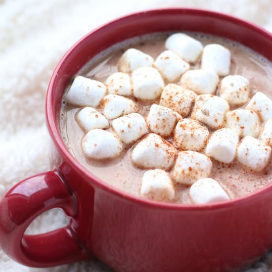 Cinnamon White Hot Chocolate - Recipe photo by GrabSomeJoy