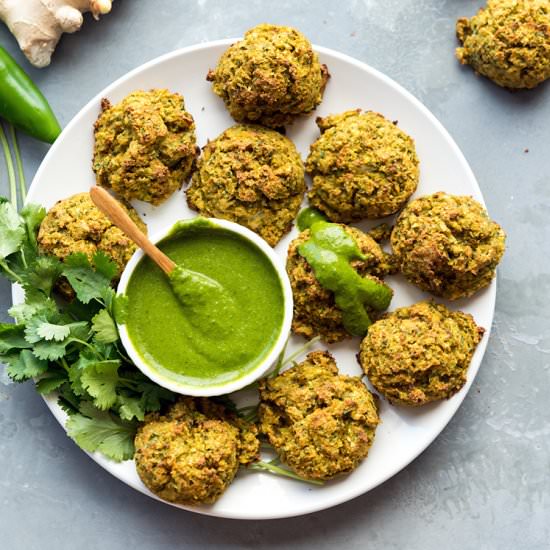 Baked Vegetable Pakoras - Recipe photo by Vegan Yack Attack