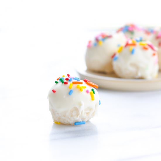 Champagne Cake Balls - Recipe photo by The Seasoned Mom
