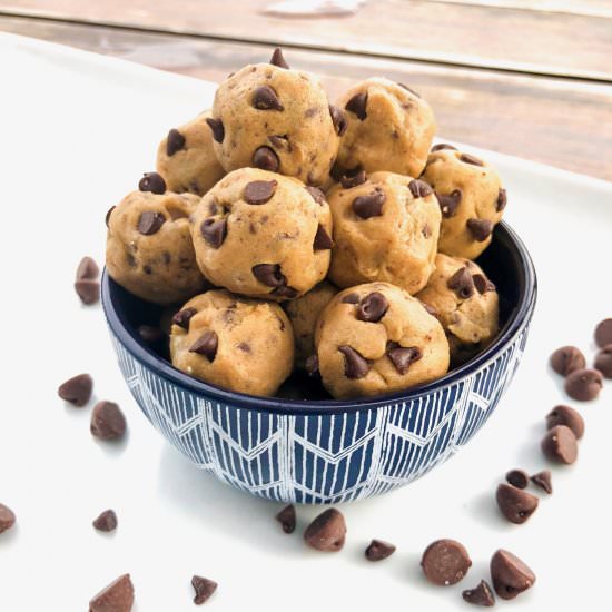 Raw Cookie Dough Bites - Recipe photo by BiteSizedKitchen